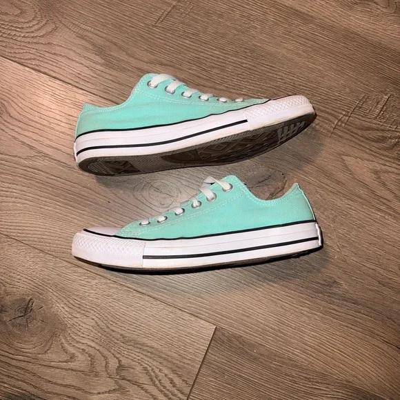 Converse All Star Turquoise Low Top Sneakers - Picture 5 of 6